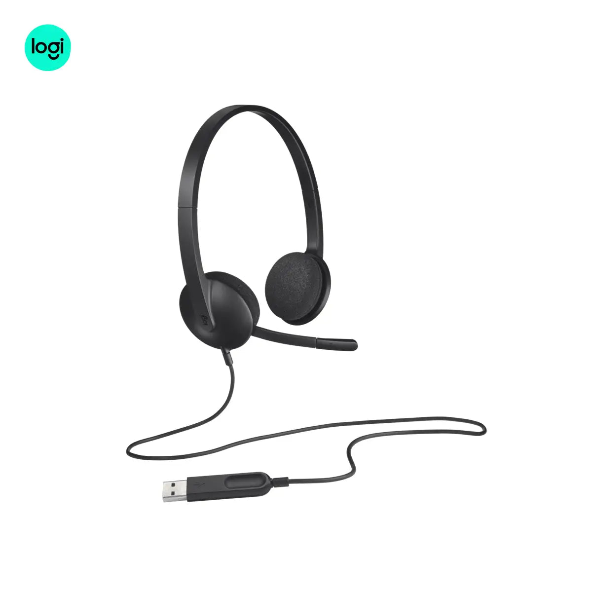 Logitech H340 USB Computer Headset with Noise-Cancelling Mic