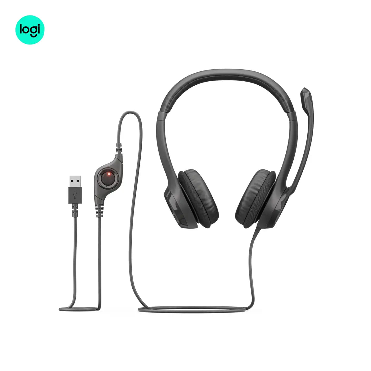 Logitech H390 USB Computer Headset with Noise-Cancelling Mic