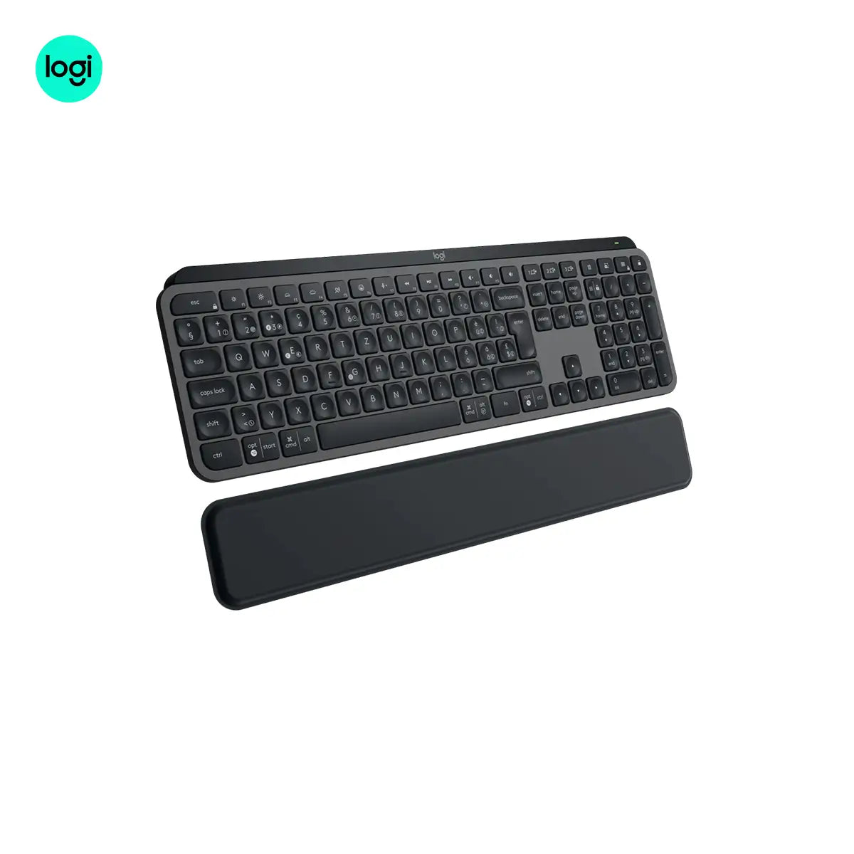 Logitech MX Keys S Advanced Wireless Keyboard With Palm Rest