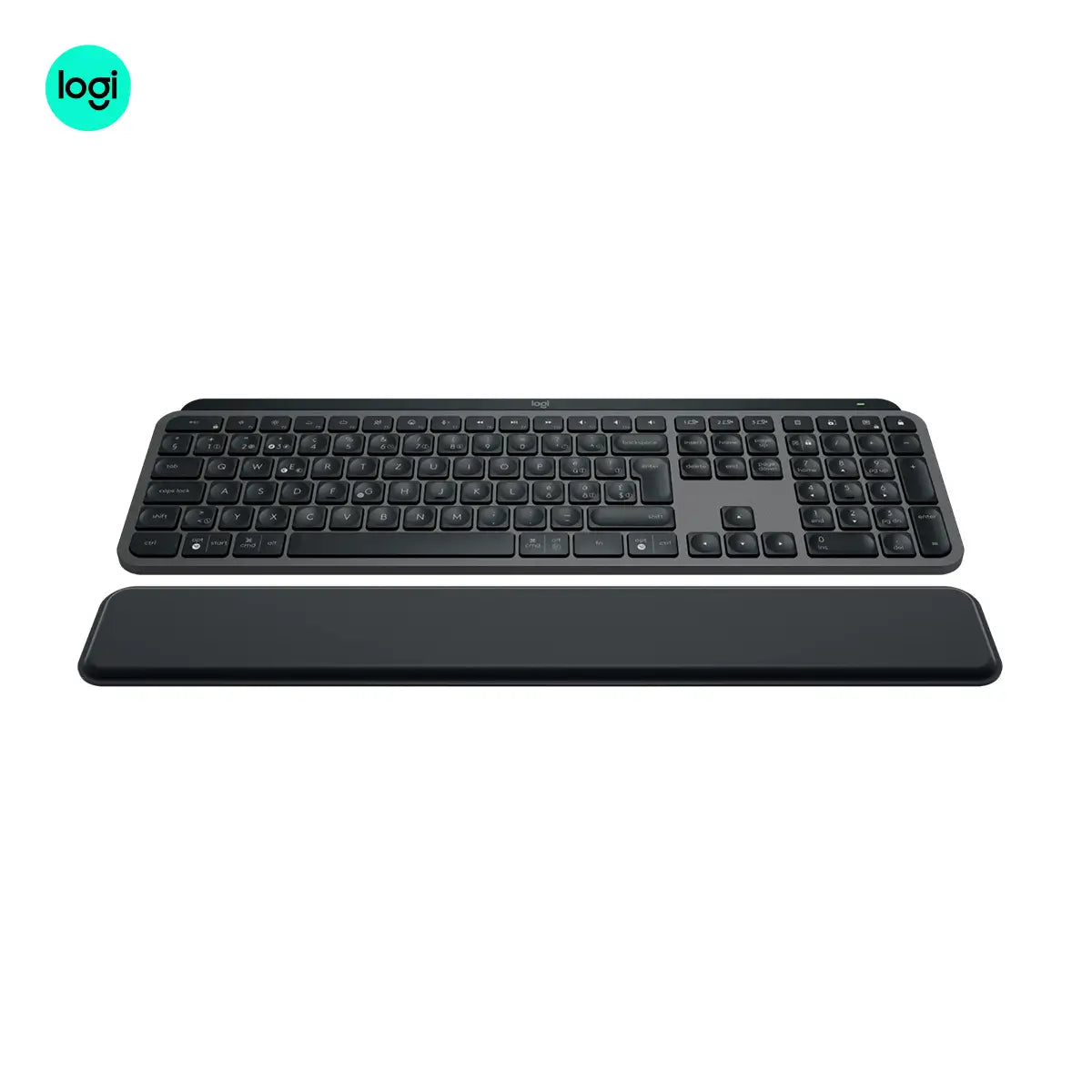 Logitech MX Keys S Advanced Wireless Keyboard With Palm Rest